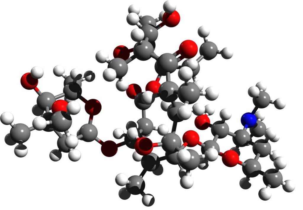 struttura 3d della eritromicina - farmaci cortisonici