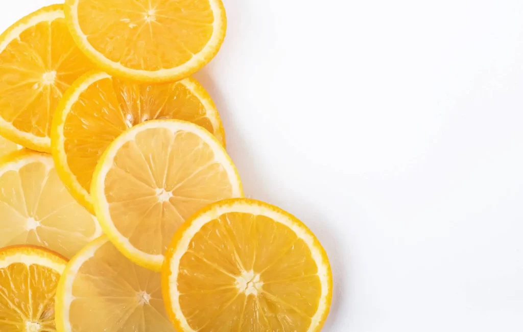 Metanolo nella vitamina C - fette di arancia