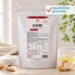 Albume in Polvere - Prodotto alimentare - Sostanza pura senza eccipienti - Basso potere montante