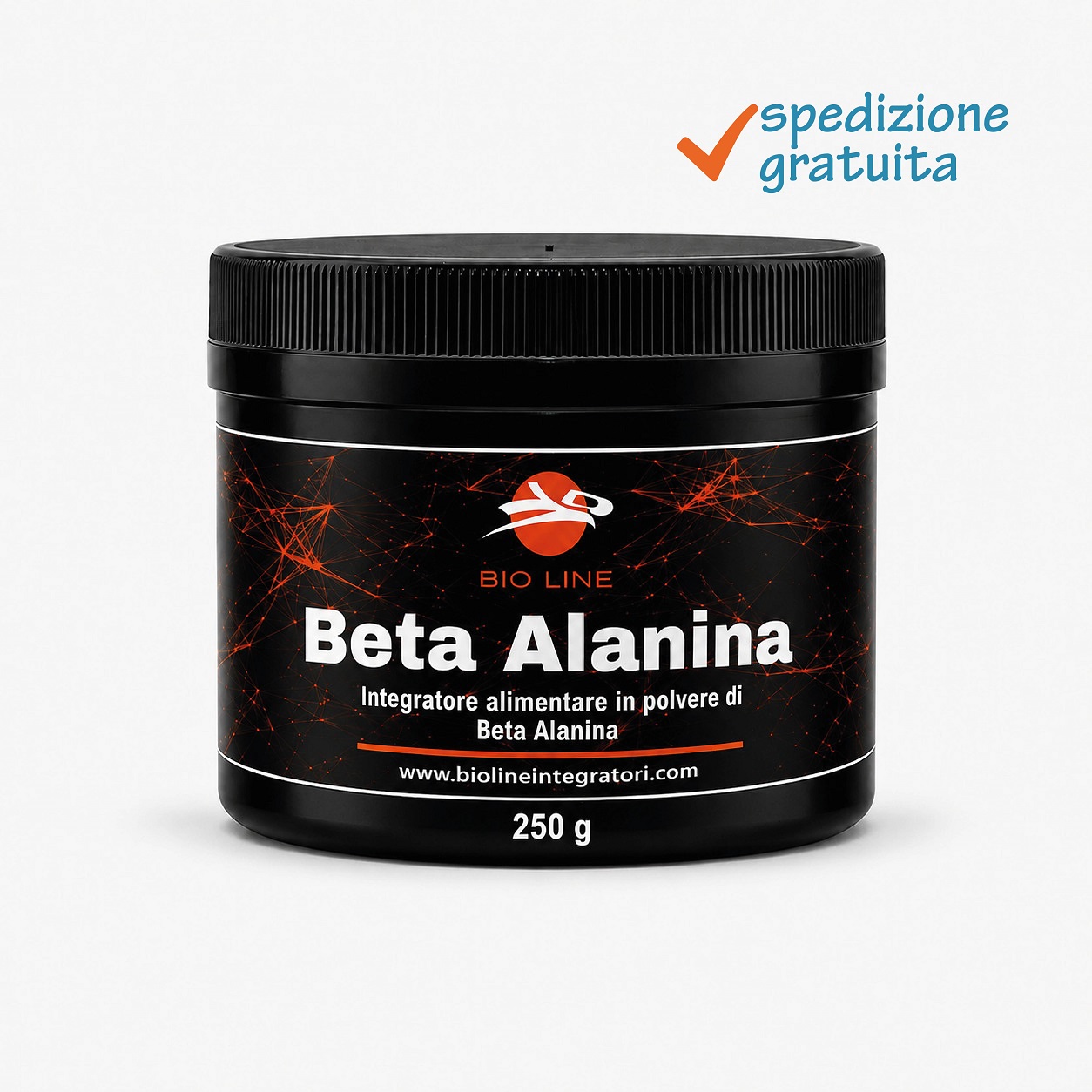 Beta alanina_250g_sg Beta Alanina - Integratore in polvere di beta alanina - Sostanza pura senza eccipienti - immagine 1