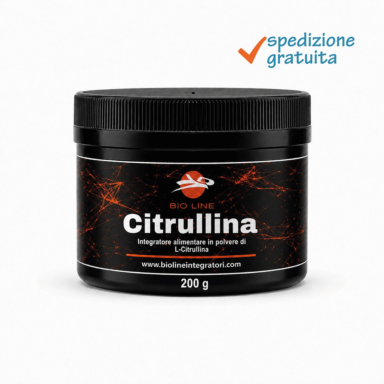 Citrullina_200g_sg Citrullina - Integratore in polvere di L-citrullina - Sostanza pura senza eccipienti - immagine 1