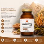 Cordyceps - Integratore in capsule di Cordyceps sinensis - Utile per l'azione tonica e di sostegno metabolico e per le naturali difese dell'organismo - immagine 2