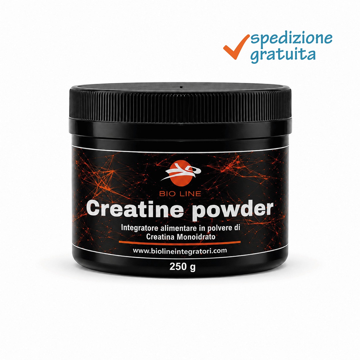 Creatine powder_250 g_sg Creatine Powder - Integratore in polvere di creatina - Sostanza pura senza eccipienti - immagine 1