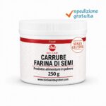 Carruba Farina di Semi- Prodotto alimentare in polvere (E410) - Senza glutine - Utilizzo solo a caldo - Sostanza pura senza eccipienti