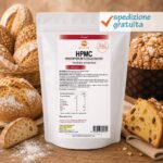 HPMC Idrossipropilmetilcellulosa - Prodotto alimentare in polvere (E464) - Senza glutine - Sostanza pura senza eccipienti