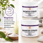 Magnesio Citrato - Integratore in polvere di magnesio utile per la funzione muscolare - Sostanza pura senza eccipienti - immagine 2