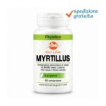 Myrtillus - Integratore in compresse di estratti vegetali - Con sostanze utile per la vista e il microcircolo venoso