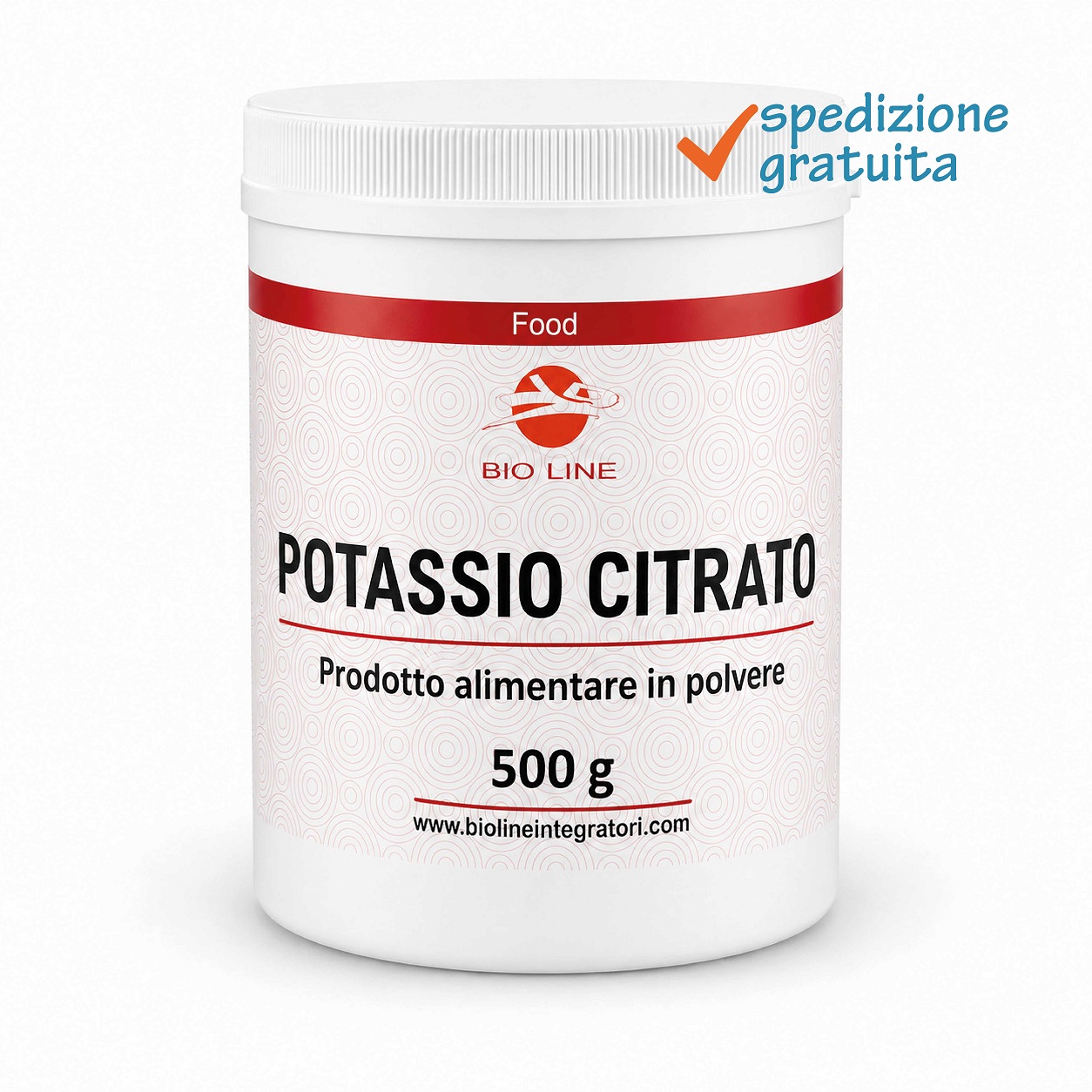 Potassio citrato_500 g_sg Potassio Citrato - Prodotto alimentare in polvere (E332) - Sostanza pura senza eccipienti - Fonte di potassio - immagine 1
