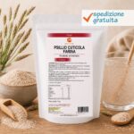 Psillio Cuticola Farina - Prodotto alimentare in polvere - Senza glutine - Sostanza pura senza eccipienti