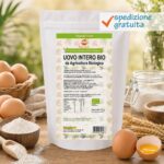 Uovo Intero in Polvere Bio - Prodotto alimentare – Origine biologica – Sostanza pura senza eccipienti