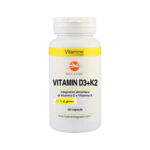 Vitamin D3+K2 - Integratore in capsule di vitamina D e vitamina K - Utile per il mantenimento delle ossa