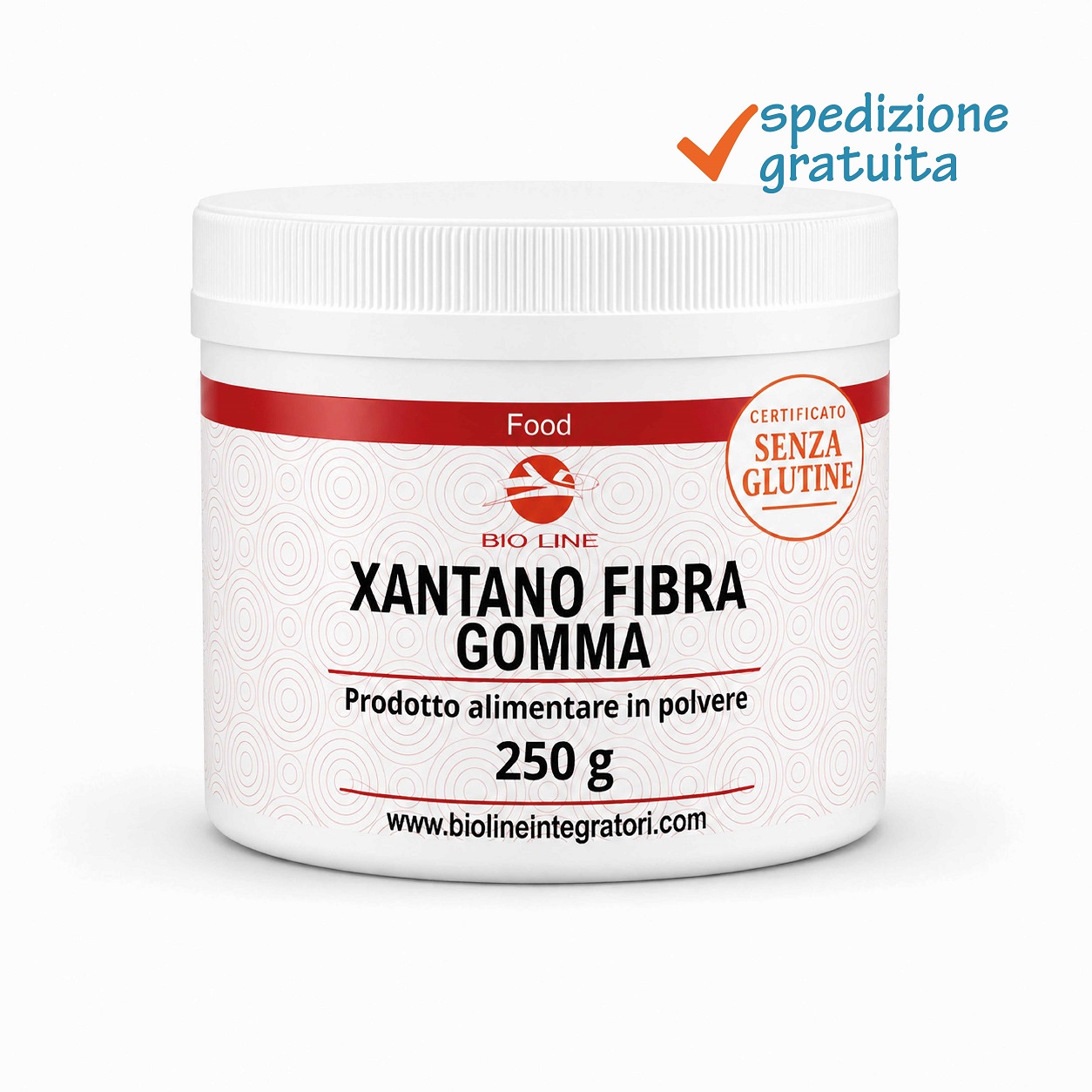 Xantano_250g_sg Xantano Gomma - Prodotto alimentare in polvere (E415) - Senza glutine - Sostanza pura senza eccipienti - immagine 1