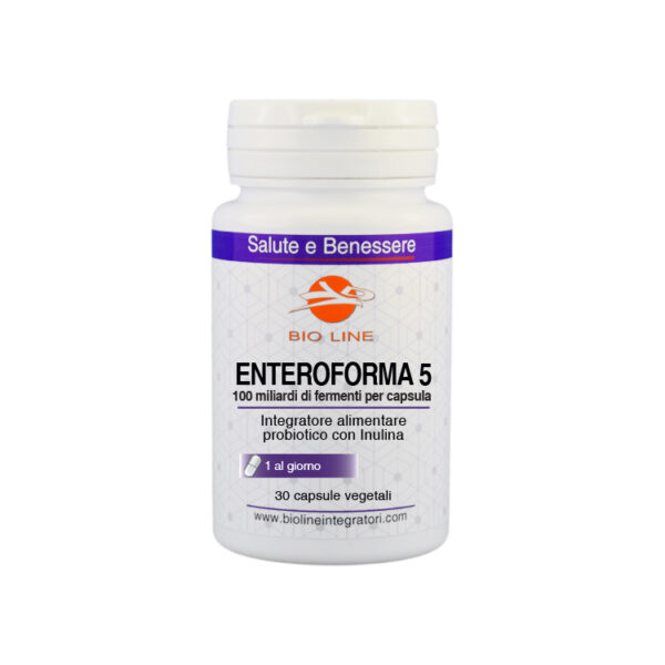 Enteroforma 5 - Integratore in capsule di fermenti e inulina