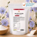 Inulina di Cicoria - Prodotto alimentare in polvere - Senza glutine - Sostanza pura senza eccipienti