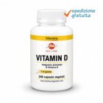 Vitamin D3 - Integratore in capsule di vitamina D - Utile per il mantenimento di ossa