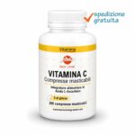 Vitamina C - Integratore in compresse masticabili a base di vitamina C - Utile per l'azione antiossidante