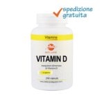 Vitamin D3 - Integratore in capsule di vitamina D - Utile per il mantenimento di ossa