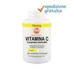 Vitamina C - Integratore in compresse masticabili a base di vitamina C - Utile per l'azione antiossidante