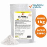 Acido Ascorbico - Integratore in polvere in busta di vitamina C ad azione antiossidante - Sostanza pura senza eccipienti