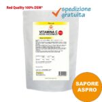 Acido Ascorbico Red Quality (DSM) - Integratore in polvere in busta di vitamina C ad azione antiossidante - Sostanza pura senza eccipienti