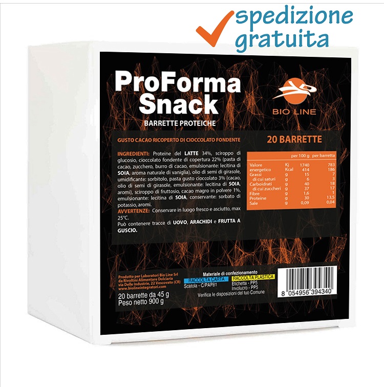 20 barrette sg Barrette energetiche ad alto valore proteico - Proforma Snack - immagine 1