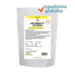Ascorbato di Sodio - Integratore in polvere in busta di vitamina C - Utile per l'azione antiossidante - Sostanza pura senza eccipienti