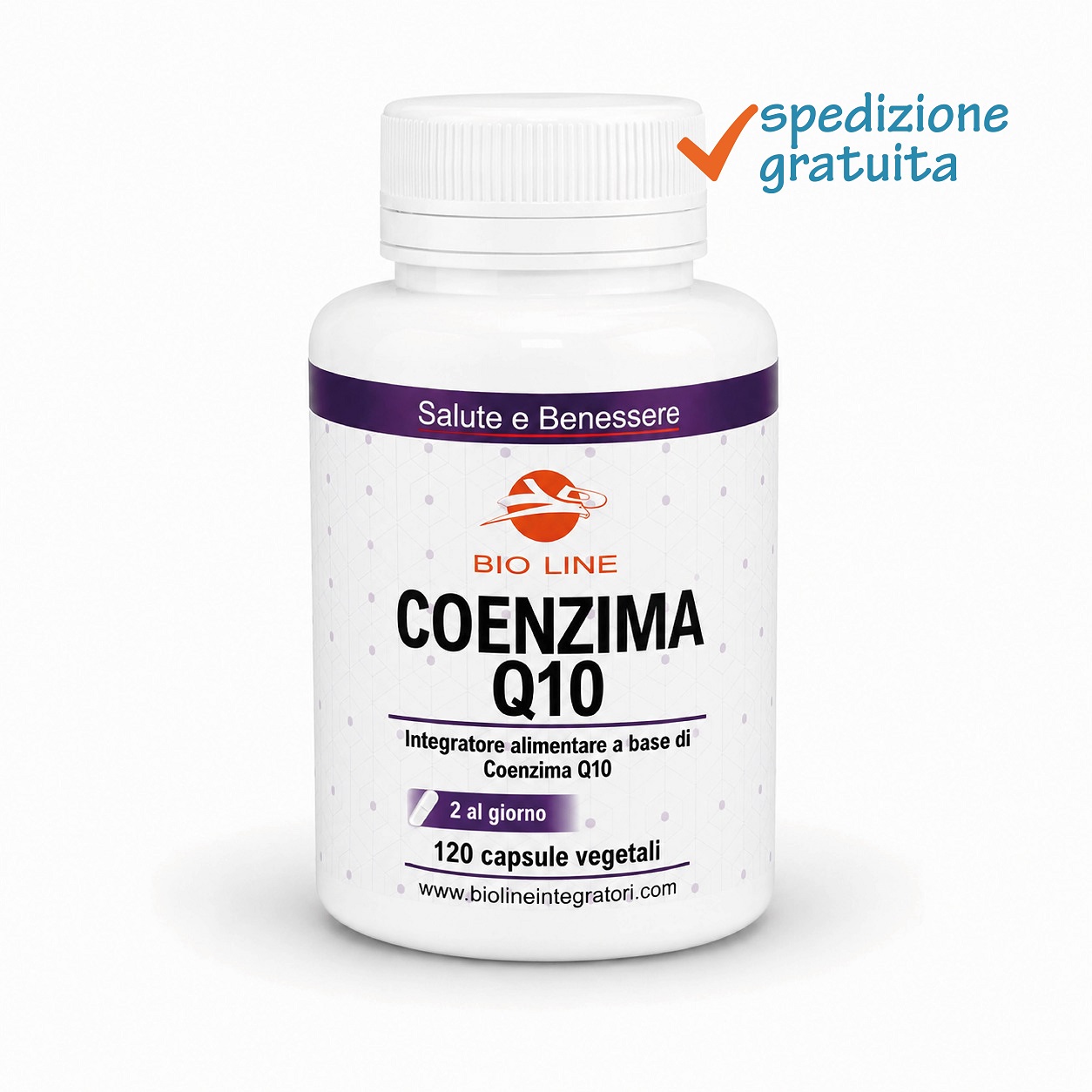 Coenzima Q10_120cps_sg Coenzima Q10 - Integratore in capsule vegetali di coenzima Q10 - immagine 1