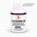 Glutatione 250 - Integratore di glutatione ridotto con resveratrolo, bioflavonoidi e coenzima Q10